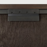 Bricks wall art - varnished wood - dark brown - wooden frame - square White Cliff Studio Wall Decor & Art