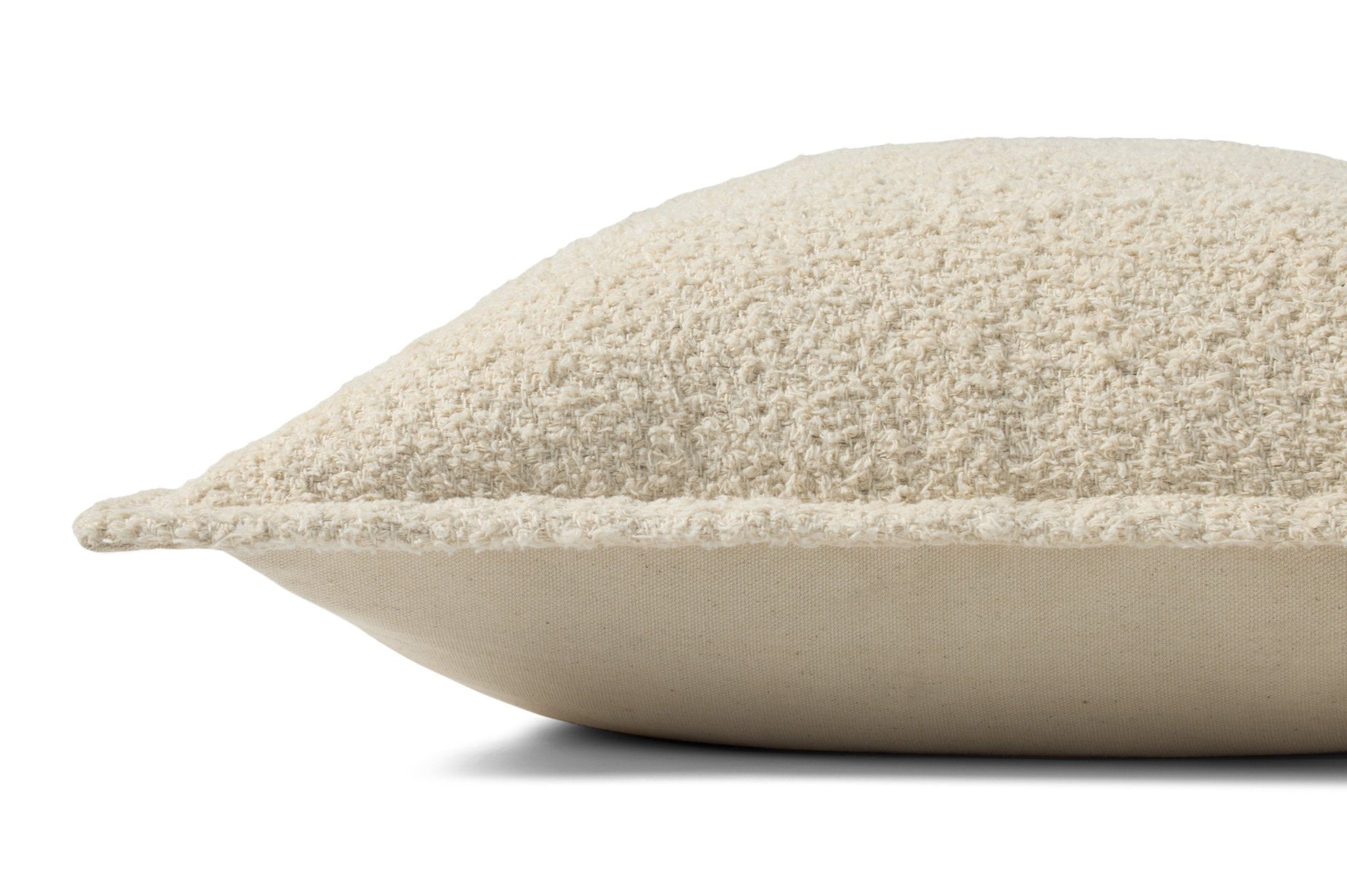 Brigette Romanek PBR0015 Natural / Charcoal 18'' x 18'' Cover Only Pillow White Cliff Studio Throw Pillows