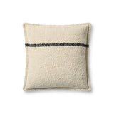 Brigette Romanek PBR0015 Natural / Charcoal 18'' x 18'' Cover Only Pillow White Cliff Studio Throw Pillows