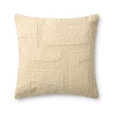 Brigette Romanek x Loloi Ivory 22'' x 22'' Cover Only Pillow White Cliff Studio Throw Pillows