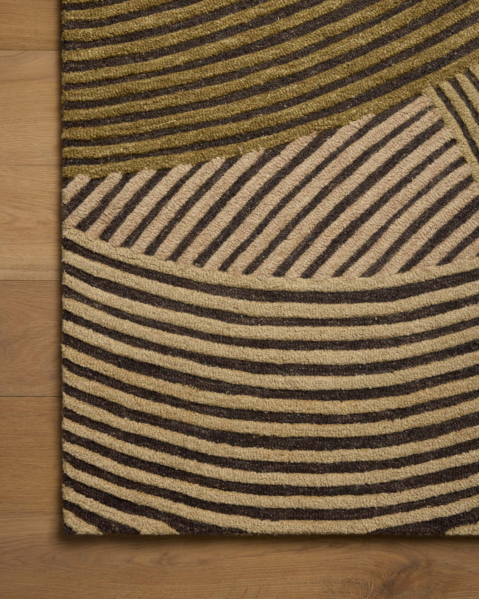 Brigette Romanek x Loloi Madi Espresso / Multi Rug White Cliff Studio Area Rugs