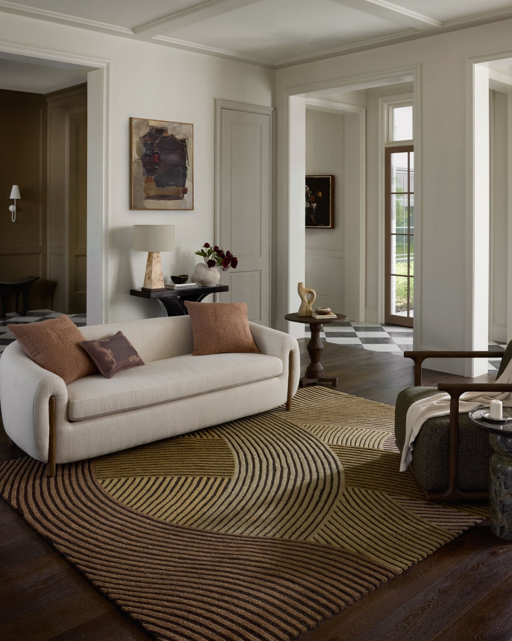 Brigette Romanek x Loloi Madi Espresso / Multi Rug White Cliff Studio Area Rugs