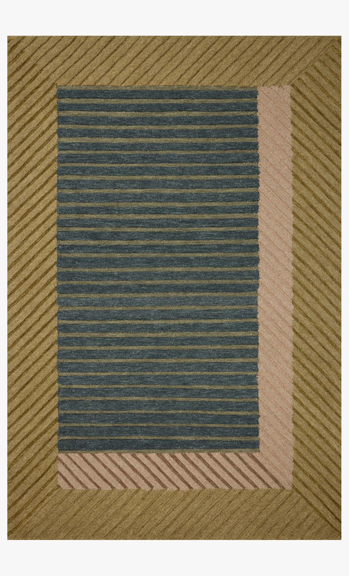 Brigette Romanek x Loloi Madi Green / Multi Rug White Cliff Studio Area Rugs