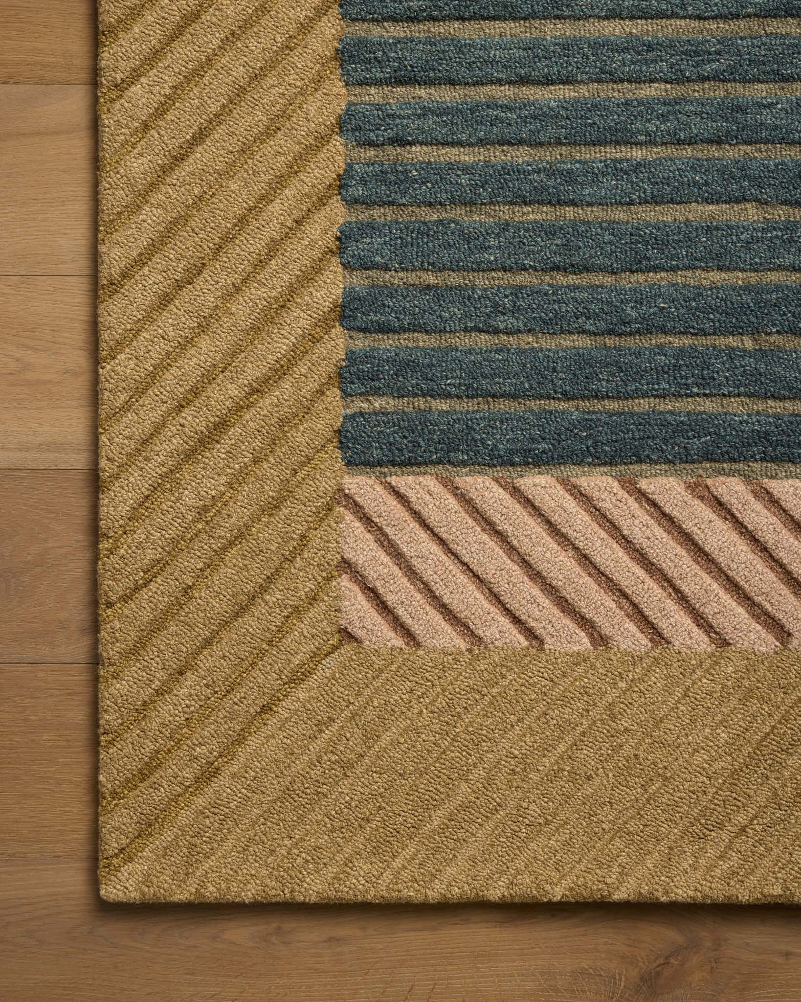 Brigette Romanek x Loloi Madi Green / Multi Rug White Cliff Studio Area Rugs