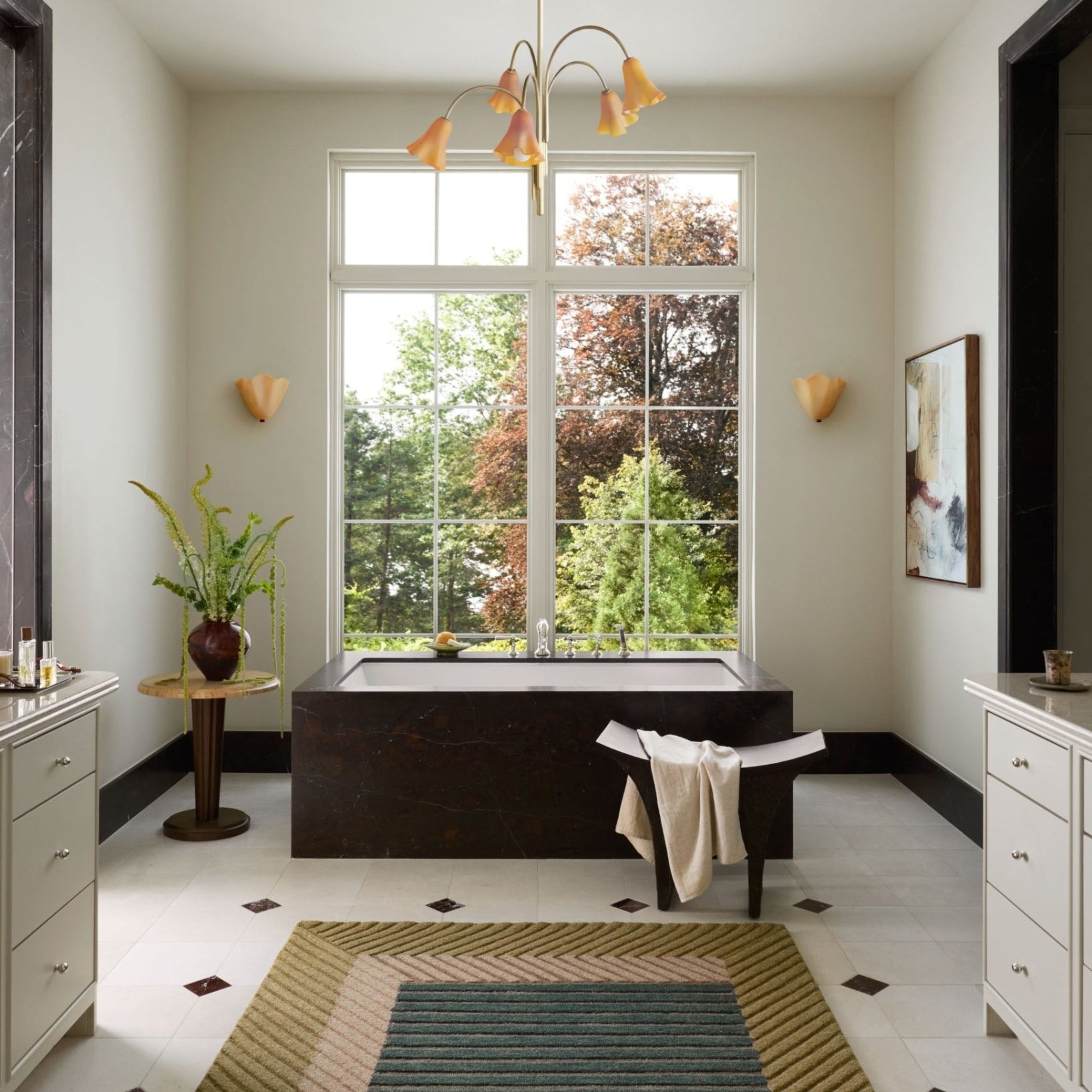 Brigette Romanek x Loloi Madi Green / Multi Rug White Cliff Studio Area Rugs