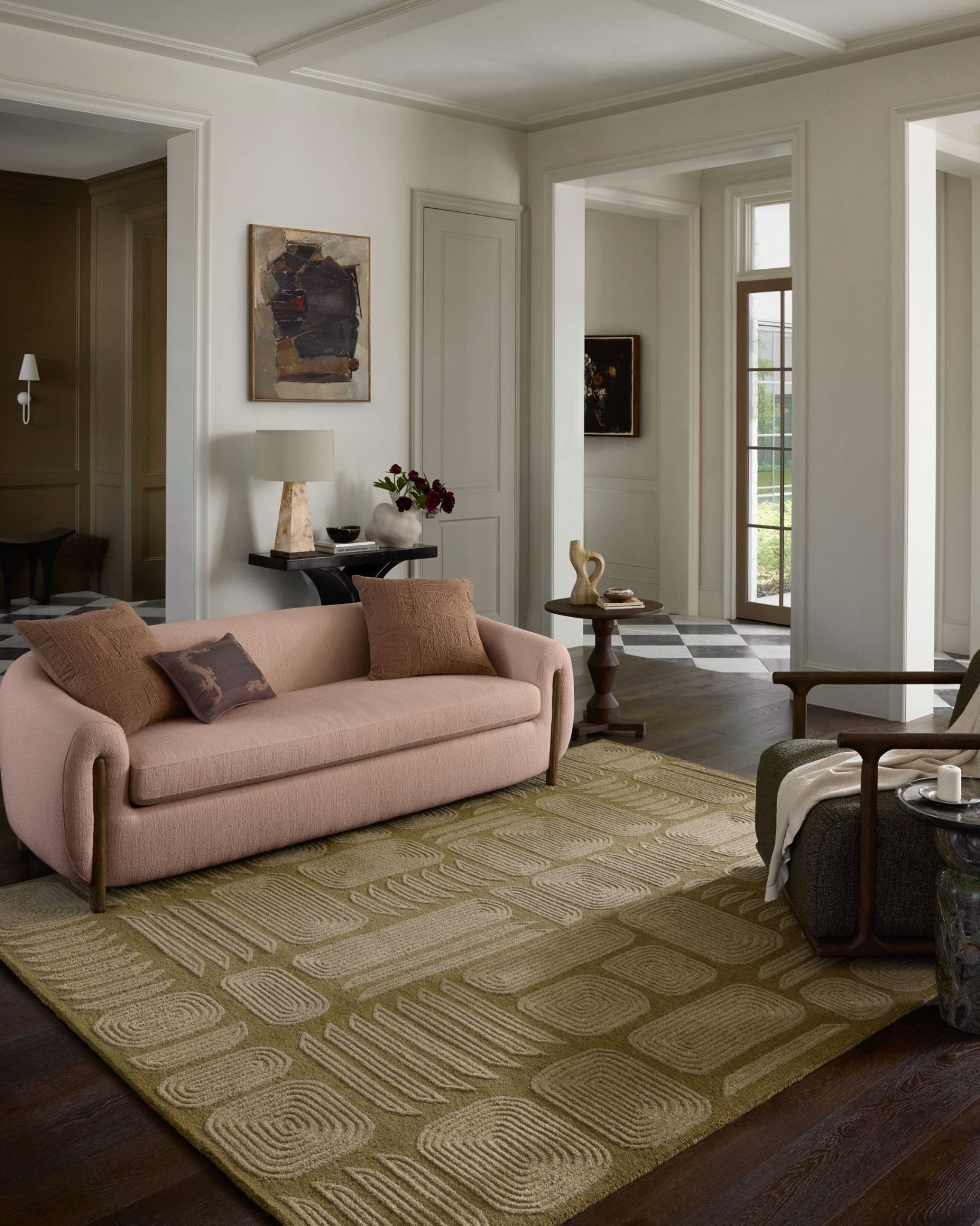 Brigette Romanek x Loloi Madi Light Olive / Oatmeal Rug White Cliff Studio Area Rugs