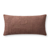 Brigette Romanek x Loloi Mauve 12'' x 27'' Cover Only Pillow White Cliff Studio Throw Pillows
