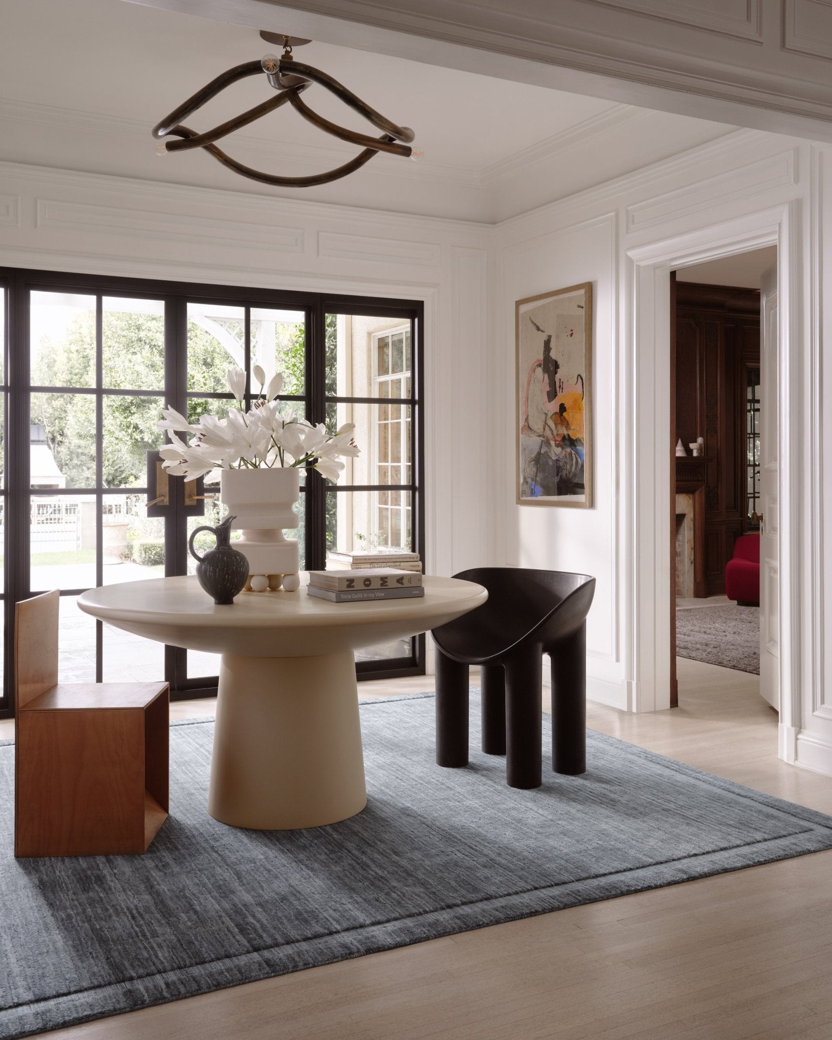 Brigette Romanek x Loloi Orly Denim 11' - 6" x 15' Area Rug White Cliff Studio Area Rugs