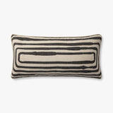Brigette Romanek x Loloi PBR0009 Natural / Black Pillow White Cliff Studio Throw Pillows