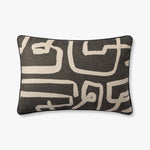 Brigette Romanek x Loloi PBR0010 Charcoal / Natural Pillow White Cliff Studio Throw Pillows