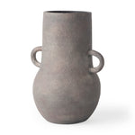 Brown - Gray Double Ear Ceramic Vase