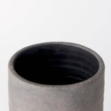 Brown - Gray Double Ear Ceramic Vase