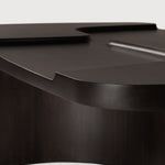 Brutalist coffee table - varnished mahogany - rose brown - rectangular White Cliff Studio COFFEE TABLE