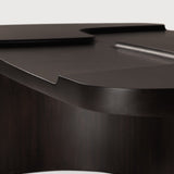 Brutalist coffee table - varnished mahogany - rose brown - rectangular White Cliff Studio COFFEE TABLE