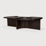 Brutalist coffee table - varnished mahogany - rose brown - rectangular White Cliff Studio COFFEE TABLE