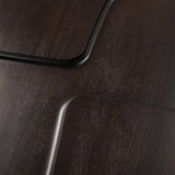 Brutalist coffee table - varnished mahogany - rose brown - rectangular White Cliff Studio COFFEE TABLE