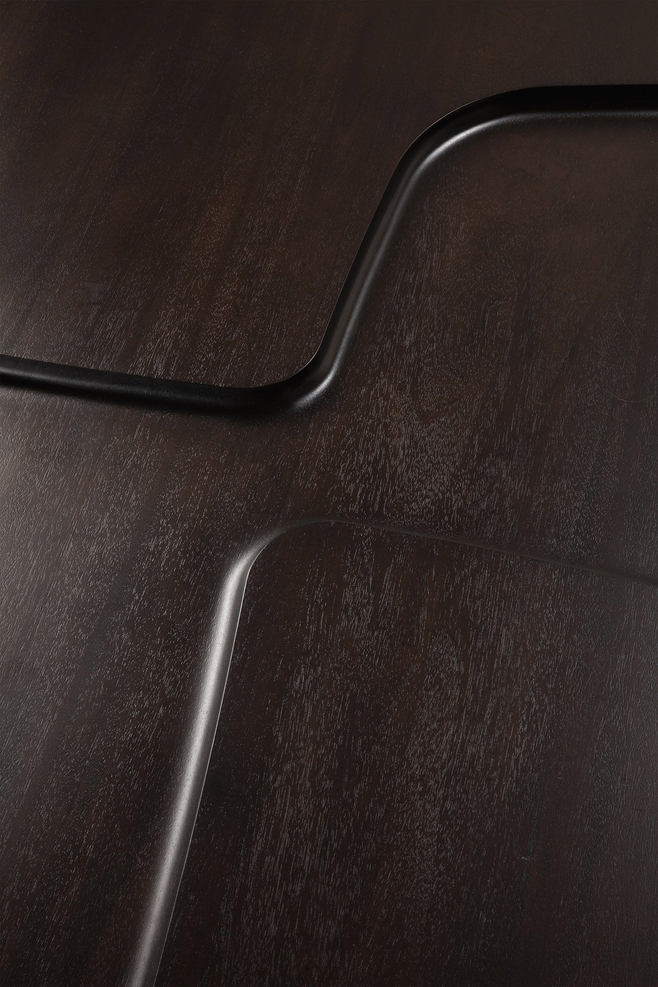 Brutalist coffee table - varnished mahogany - rose brown - rectangular White Cliff Studio COFFEE TABLE