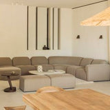 Brutalist coffee table - varnished mahogany - rose brown - rectangular White Cliff Studio COFFEE TABLE