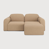 Bulky 2 - Seat Sectional with Footstool White Cliff Studio Modular Sofas