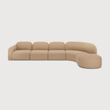 Bulky Corner Sofa with Semi - Circle White Cliff Studio Modular Sofas