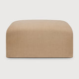 Bulky footstool - Light Sepia fabric White Cliff Studio Ottoman