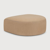 Bulky semi - circle footstool - Light Sepia fabric White Cliff Studio Ottoman