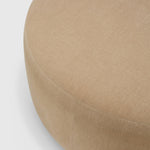 Bulky semi - circle footstool - Light Sepia fabric White Cliff Studio Ottoman