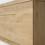 Burger sideboard - oak - 5 doors - 3 drawers White Cliff Studio Sideboard