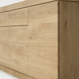 Burger sideboard - oak - 5 doors - 3 drawers White Cliff Studio Sideboard