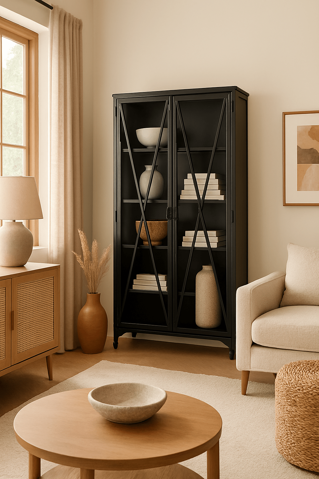 Camden Metal Cabinet White Cliff Studio Bookcases