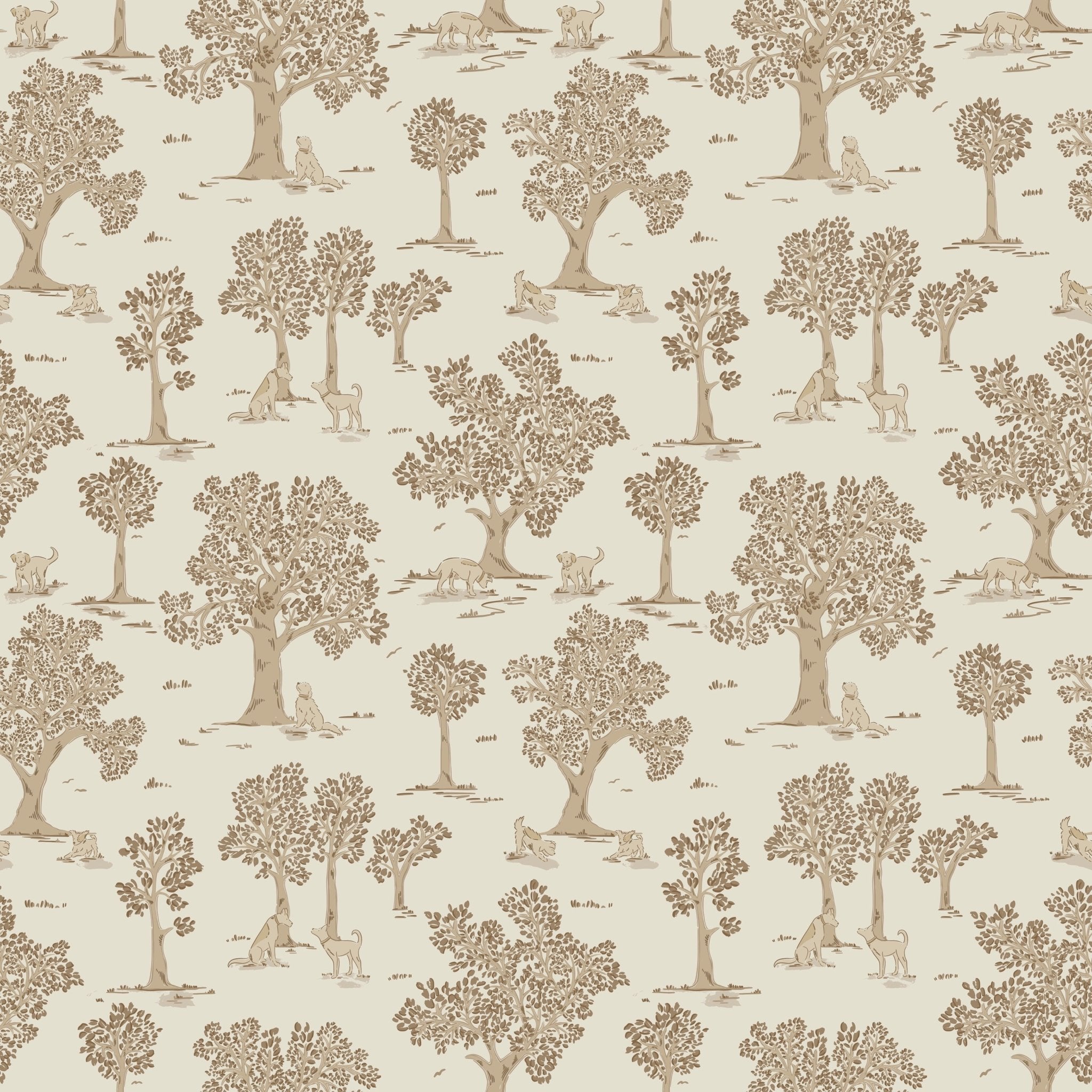 Camden Wallpaper by Beeky Illustration White Cliff Studio Animal Print Wallpaper