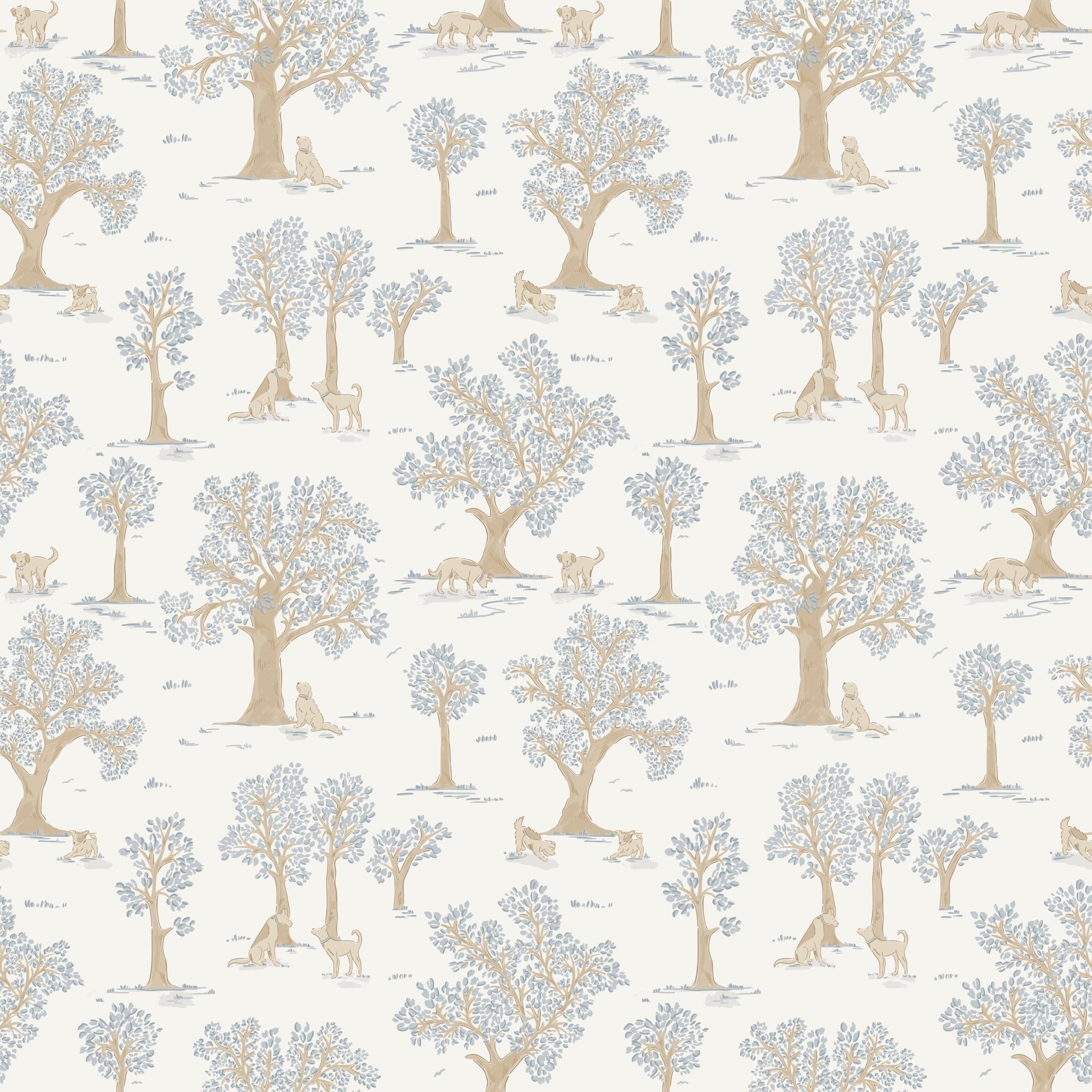Camden Wallpaper by Beeky Illustration White Cliff Studio Animal Print Wallpaper