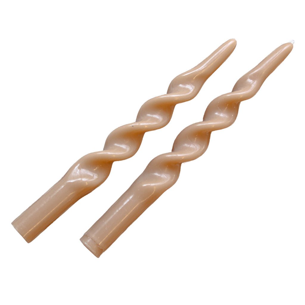Caramel Swirl Candles – Pack of 2 White Cliff Studio Candles