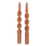 Caramel Swirl Candles – Pack of 2 White Cliff Studio Candles
