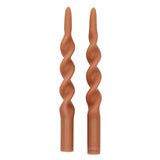 Caramel Swirl Candles – Pack of 2 White Cliff Studio Candles