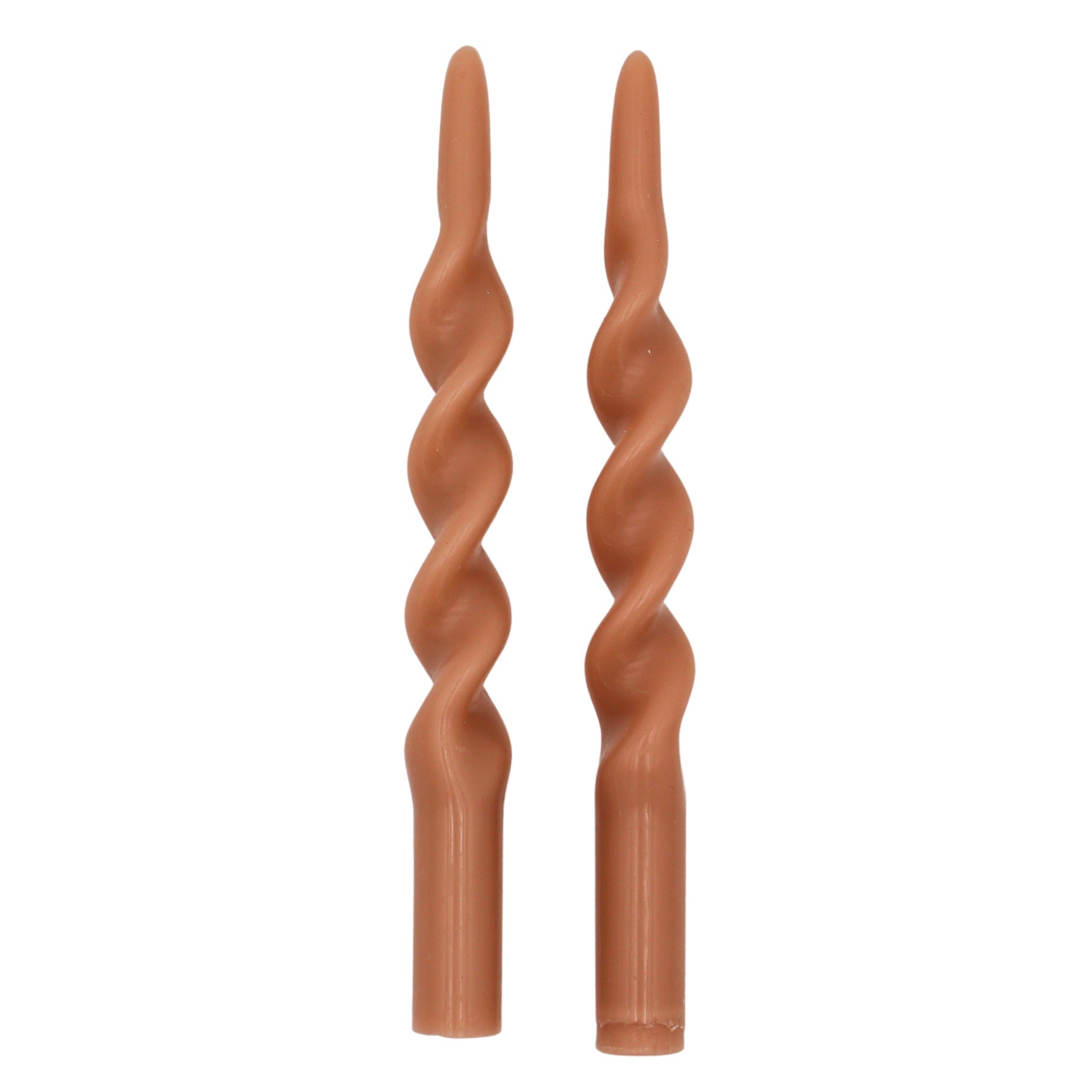 Caramel Swirl Candles – Pack of 2 White Cliff Studio Candles