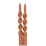 Caramel Swirl Candles – Pack of 2 White Cliff Studio Candles