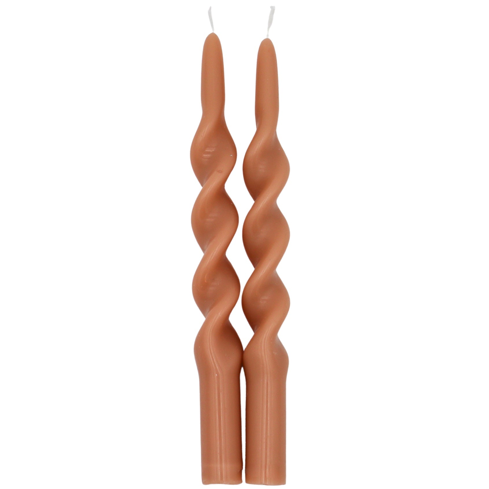 Caramel Swirl Candles – Pack of 2 White Cliff Studio Candles