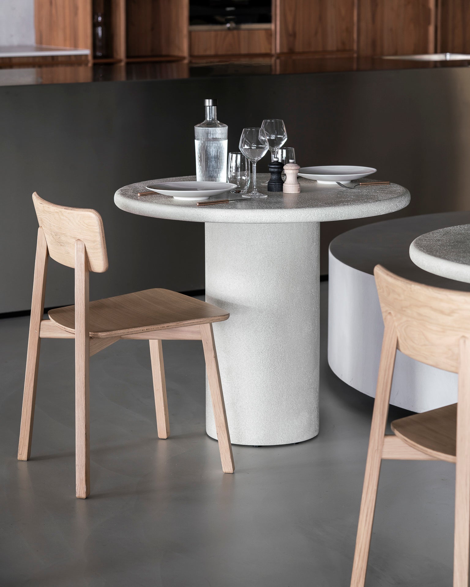 Casale dining chair - oak White Cliff Studio Dining Chair