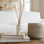 Cashmere and Vanilla Clear Reed Diffuser White Cliff Studio Reed Diffusers