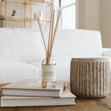 Cashmere and Vanilla Clear Reed Diffuser White Cliff Studio Reed Diffusers