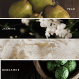 Cashmere and Vanilla Clear Reed Diffuser White Cliff Studio Reed Diffusers