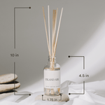 Cashmere and Vanilla Clear Reed Diffuser White Cliff Studio Reed Diffusers