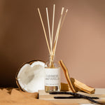 Cashmere and Vanilla Clear Reed Diffuser White Cliff Studio Reed Diffusers