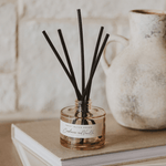 Cashmere and Vanilla Tinted Glass Jar Reed Diffuser White Cliff Studio Reed Diffusers