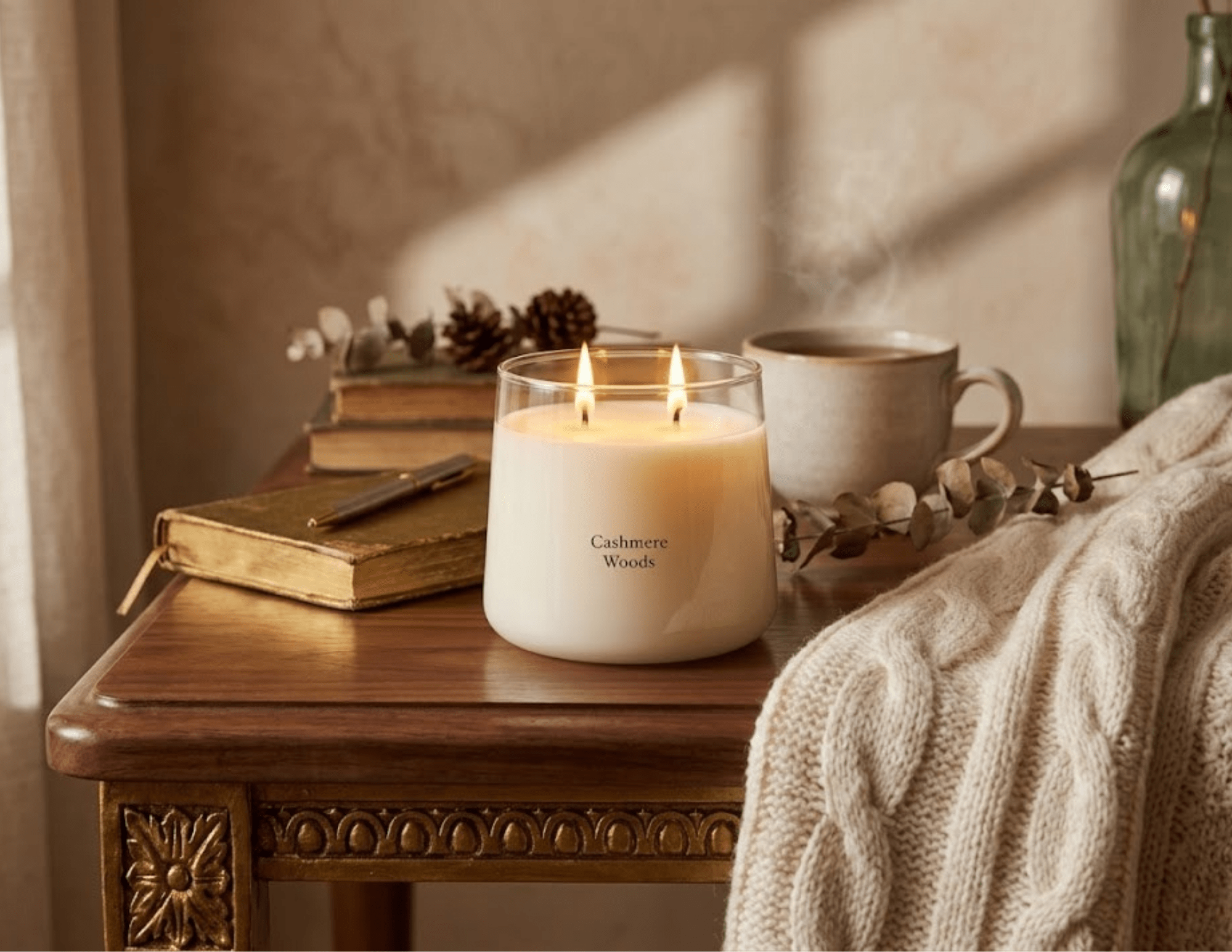 Cashmere Woods Candle White Cliff Studio Candles