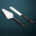 Celia Cake Serving 2 Pc. Set White Cliff Studio Utensils