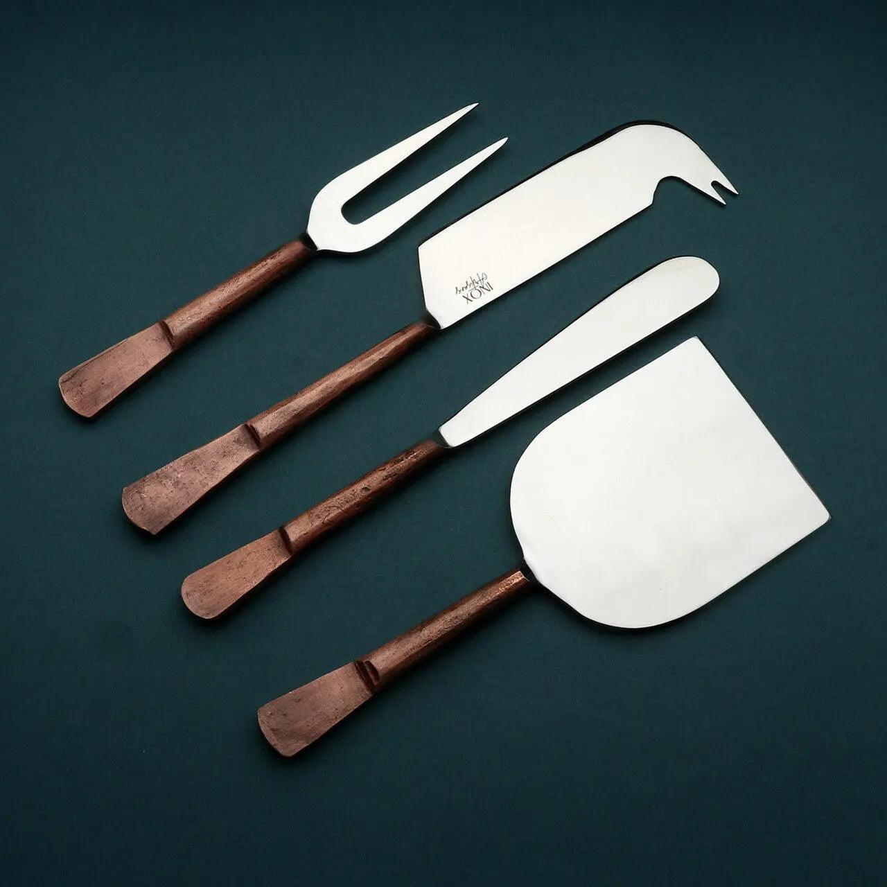 Celia Cheese Accessories 4 Pc. Set White Cliff Studio Flatware