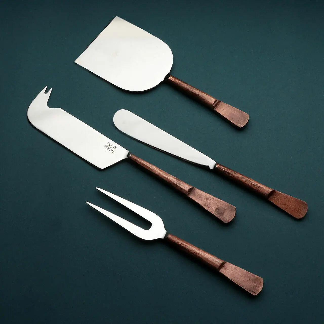 Celia Cheese Accessories 4 Pc. Set White Cliff Studio Flatware
