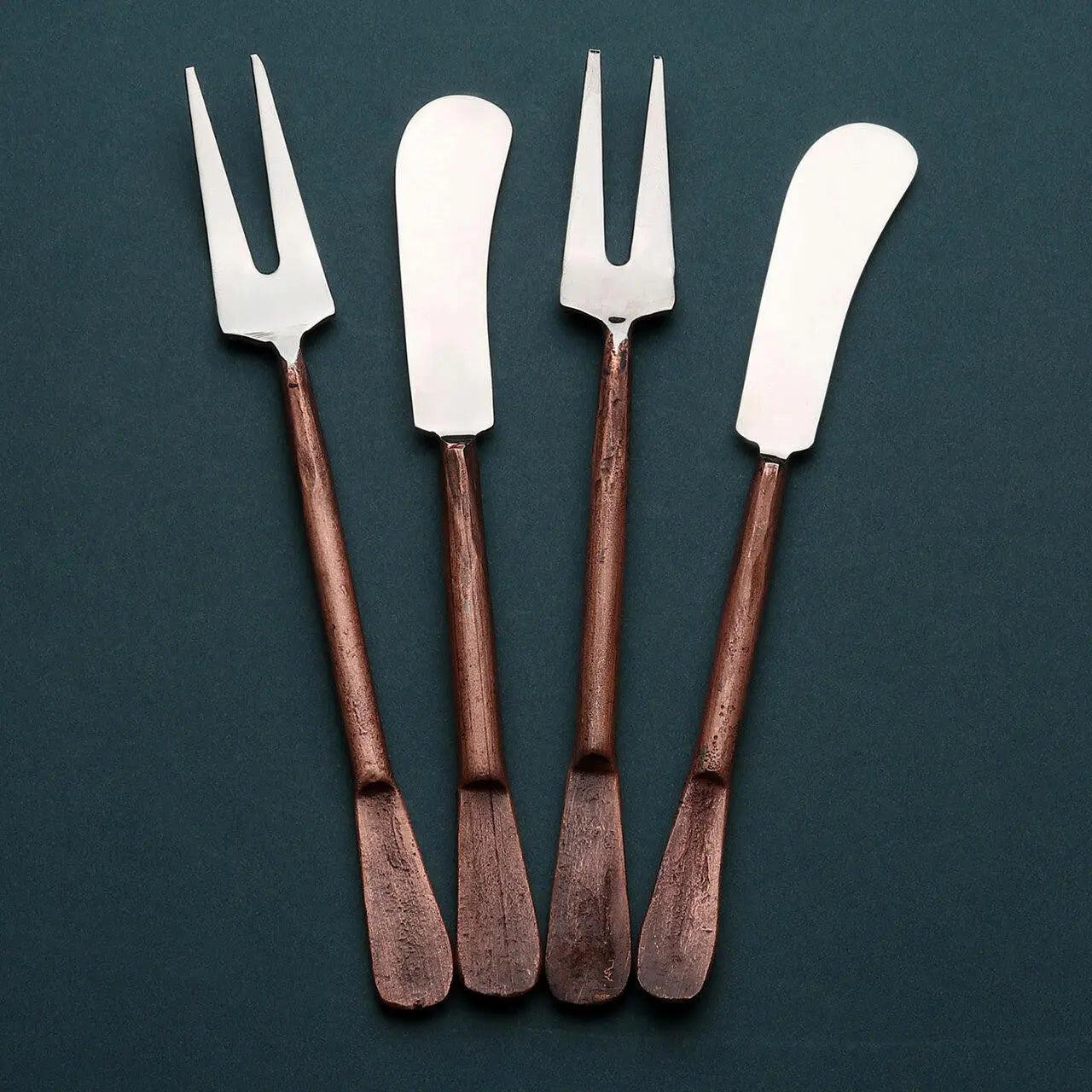 Celia Cheese Fork & Spreader Set White Cliff Studio Flatware